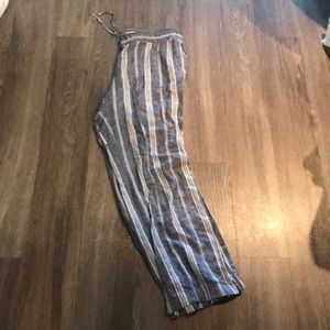 Stripped Cotton Pant